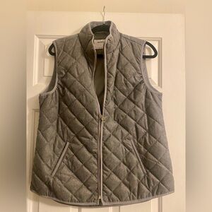 Old Navy Gray Quilted Women's Vest Size Large